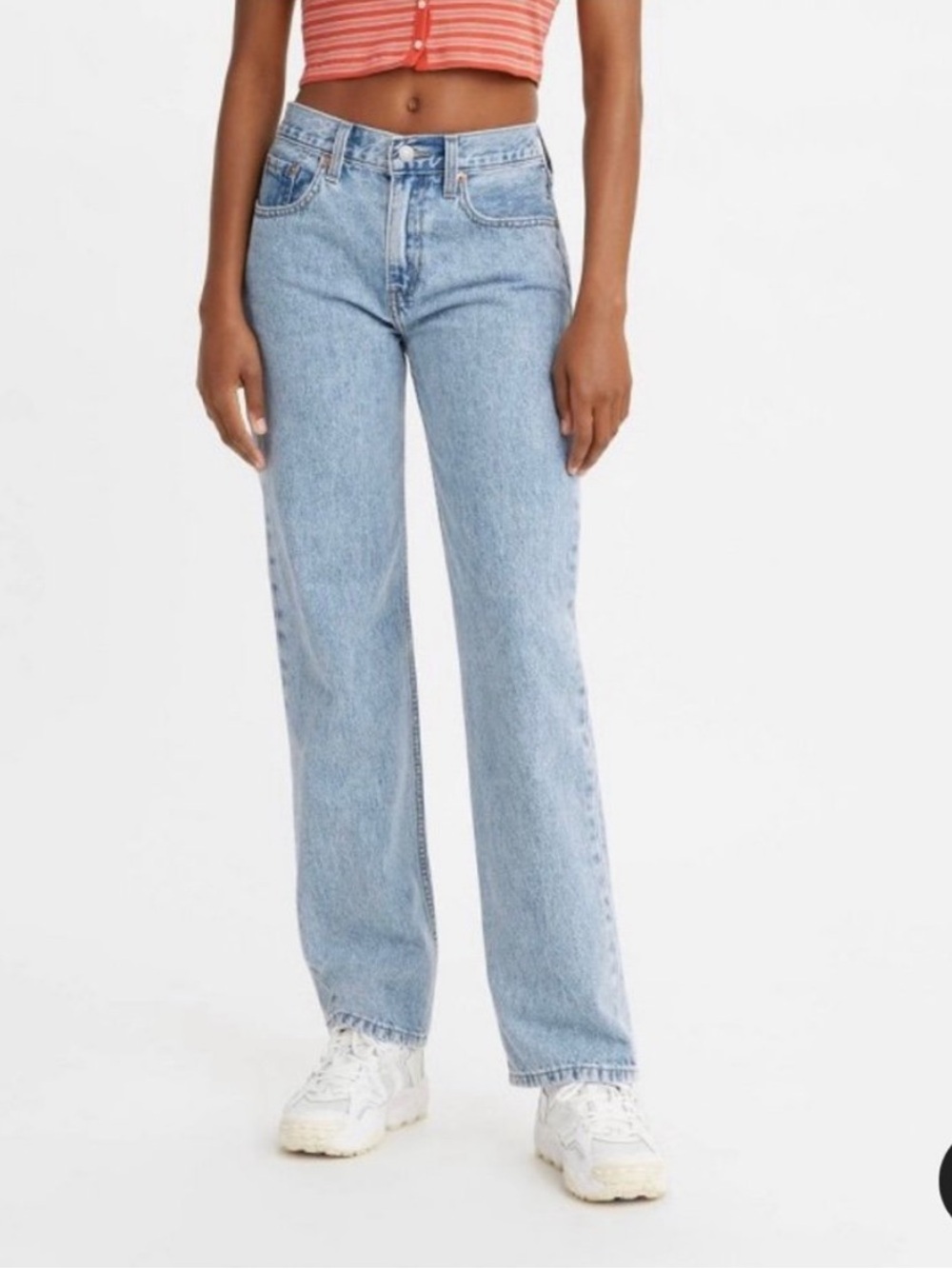 LEVI LOW PRO Light Blue Straight Leg Jeans